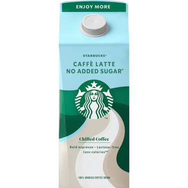 Starbucks caffè latte no added sugar laktoositon 750ml