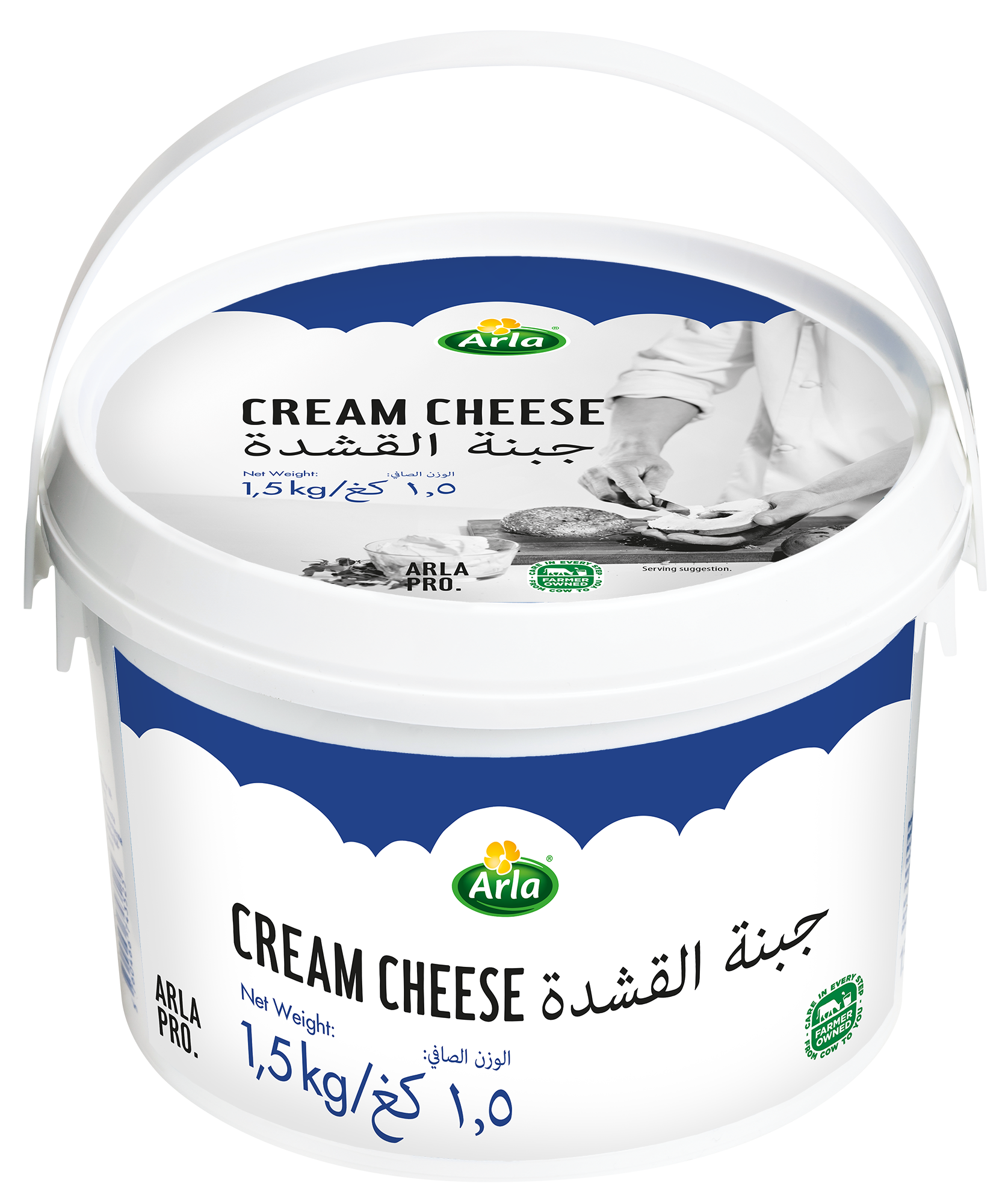 جبنة القشدة من آرلا برو 1.5 كيلو غرام
