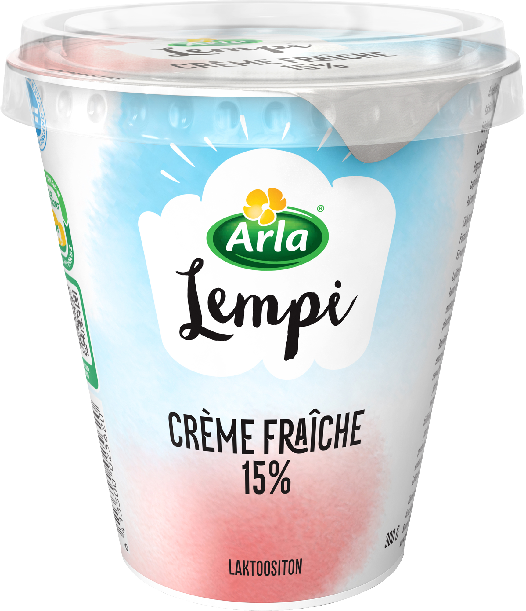 Arla Lempi Crème Fraîche 15% 300g laktoositon
