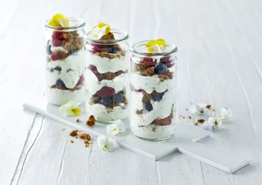 Blueberry trifle