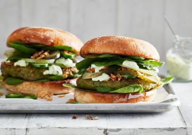 Gröna trädgårdsburgare