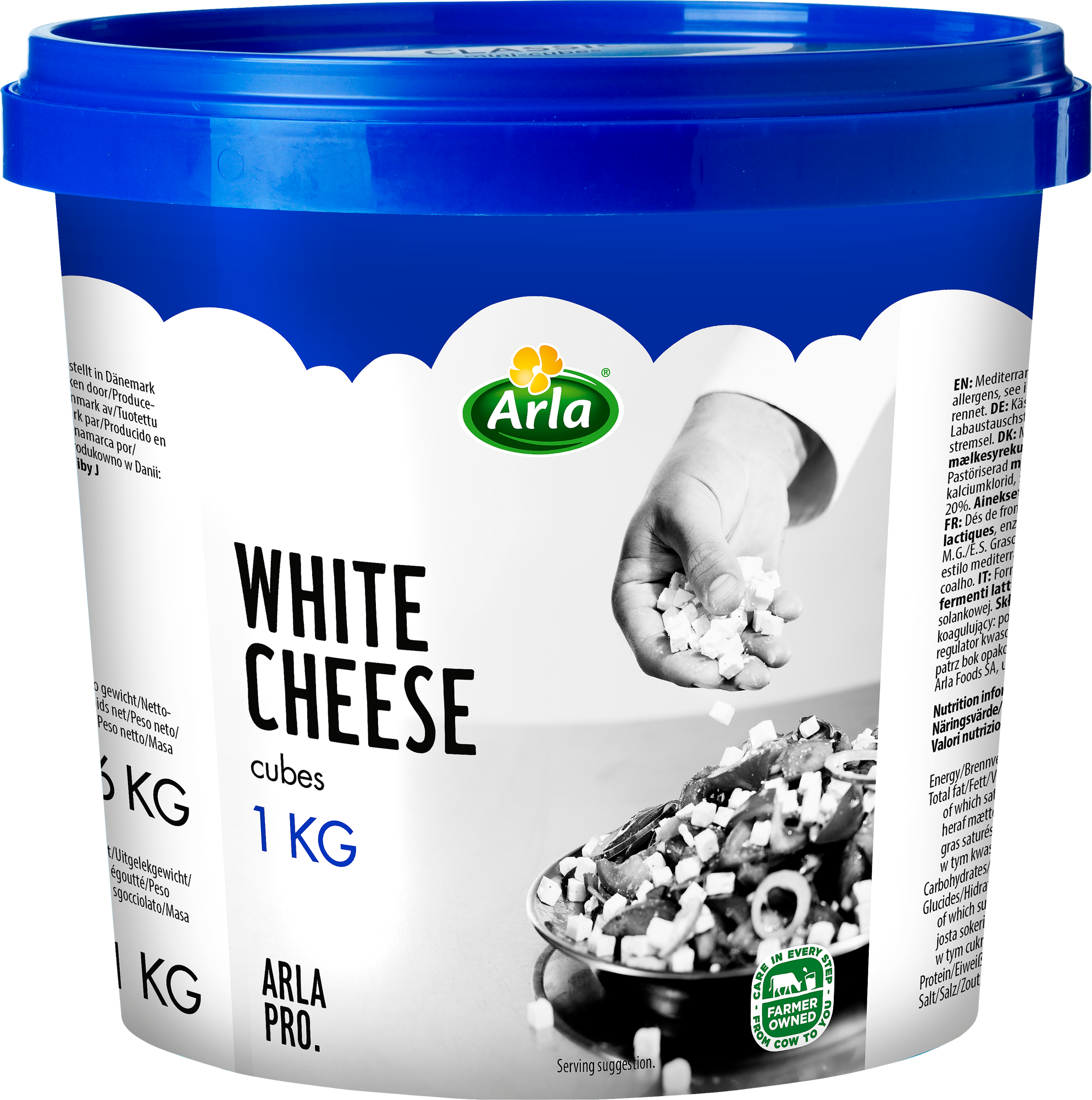 White Cheese Cubes in Brine 1,6kg