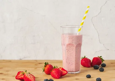 Bessen-banaan milkshake