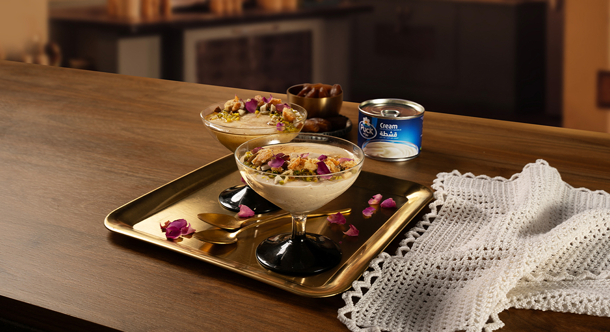 Date Mahalabia (Middle Eastern Milk Pudding)