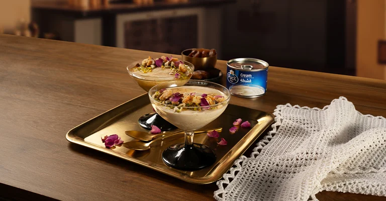 Date Mahalabia (Middle Eastern Milk Pudding)