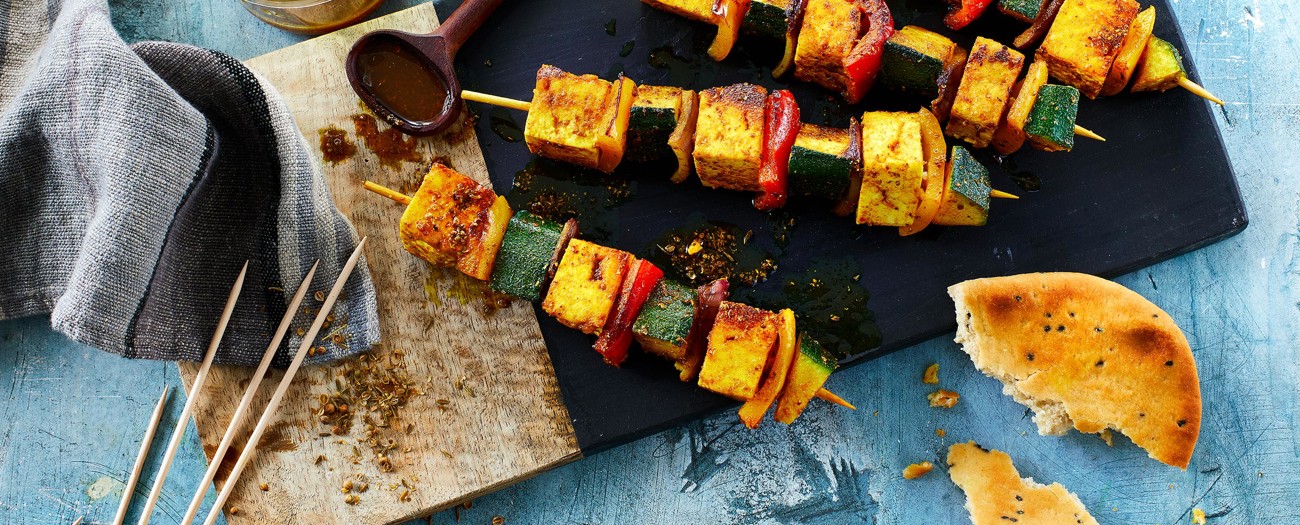 Grillspett med paneer