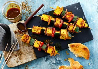 Grillspett med paneer
