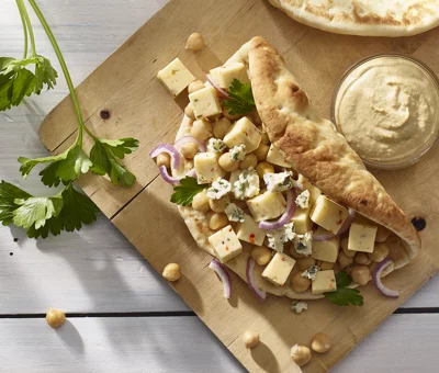 Chickpea and Cheese Flat Bread