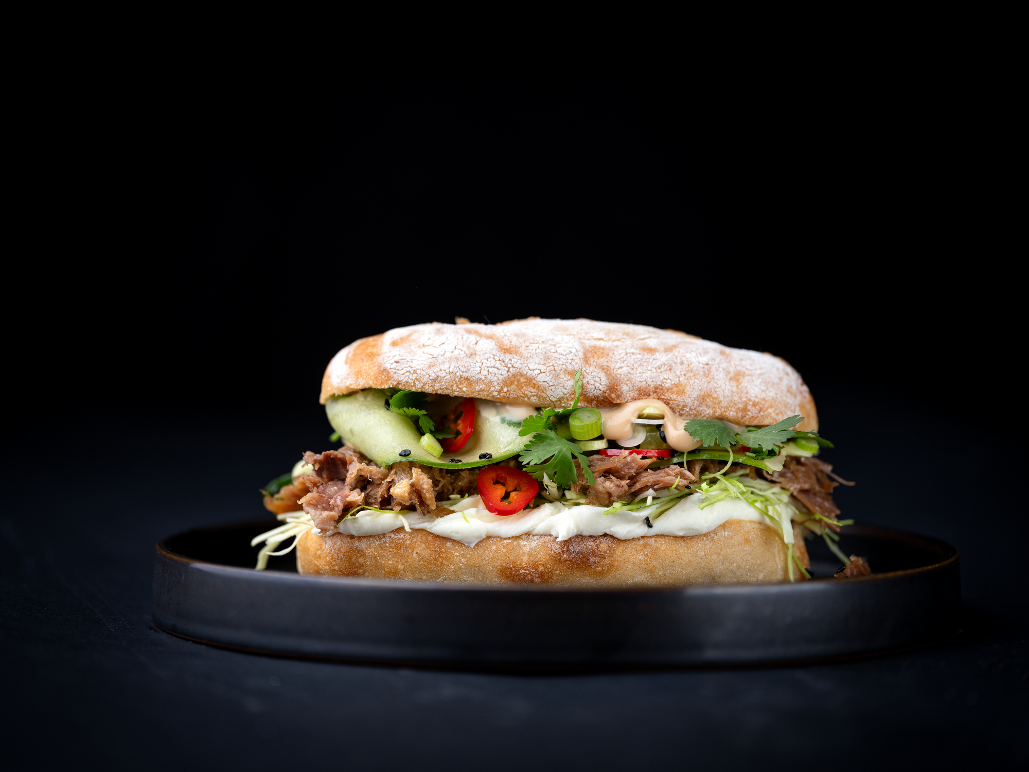 Asia-Sandwich mit Frischkäse