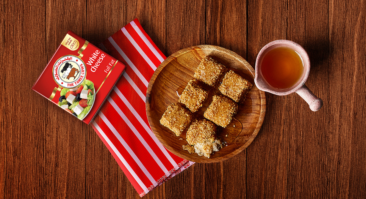 Baked Feta and Sesame Seeds