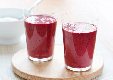 Blåbärssmoothie med sallad