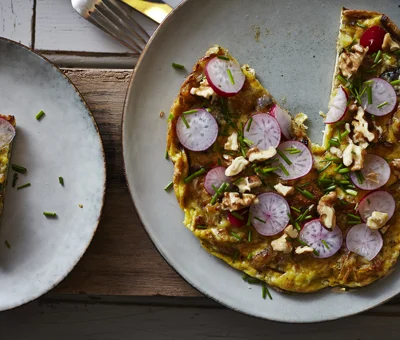 Double Crème Blue frittata