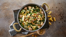 One pot med laks og spinat