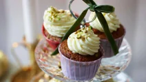 Pistagemuffins med frosting