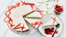 Cheesecake med rabarber