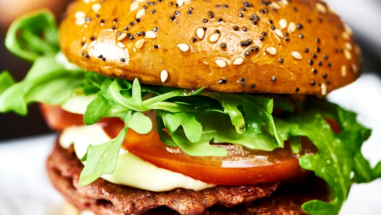 Double vege smash burger