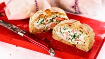 Pan bagnat med räkor