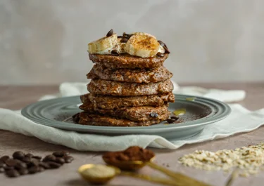 Chocolate protein pancakes with Skyr