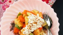 Wokad frukt med kokosklick