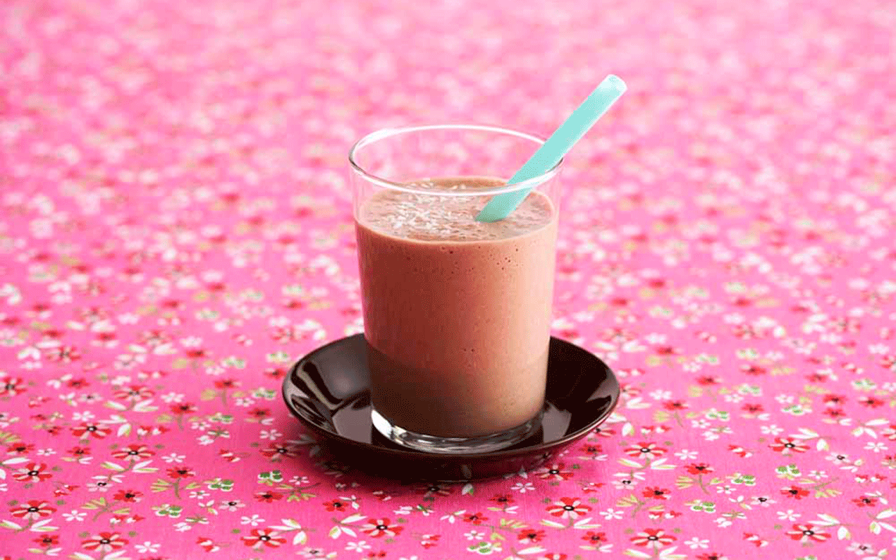 Mango- och chokladsmoothie