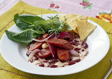 Bönor med chili och chorizo