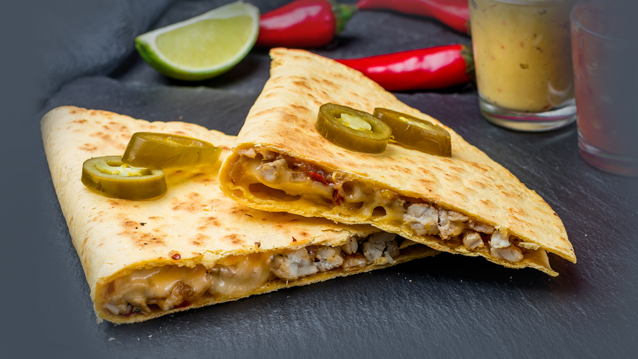 Cheesy Beef Quesadilla
