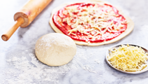 Pizzadeeg zonder gist
