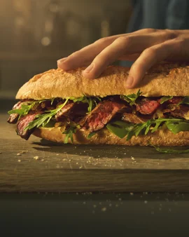 Sandwich cu steak de vită 