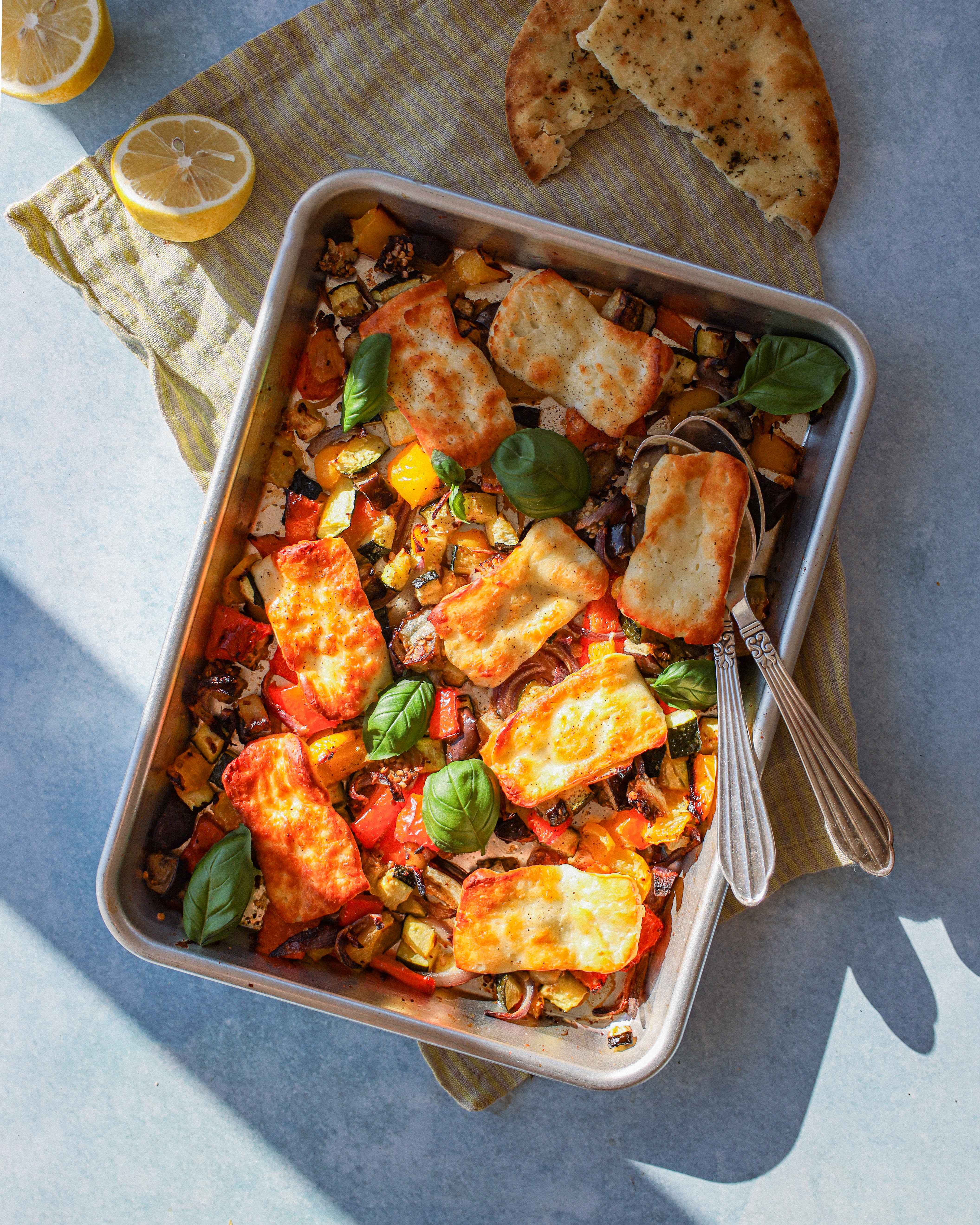 Ofengemüse mit Halloumi