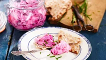 Sillsallad med ägg