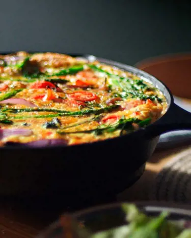 Frittata with broccoli