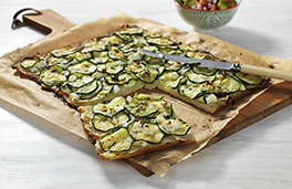 بيتزا البطاطا والكوسا