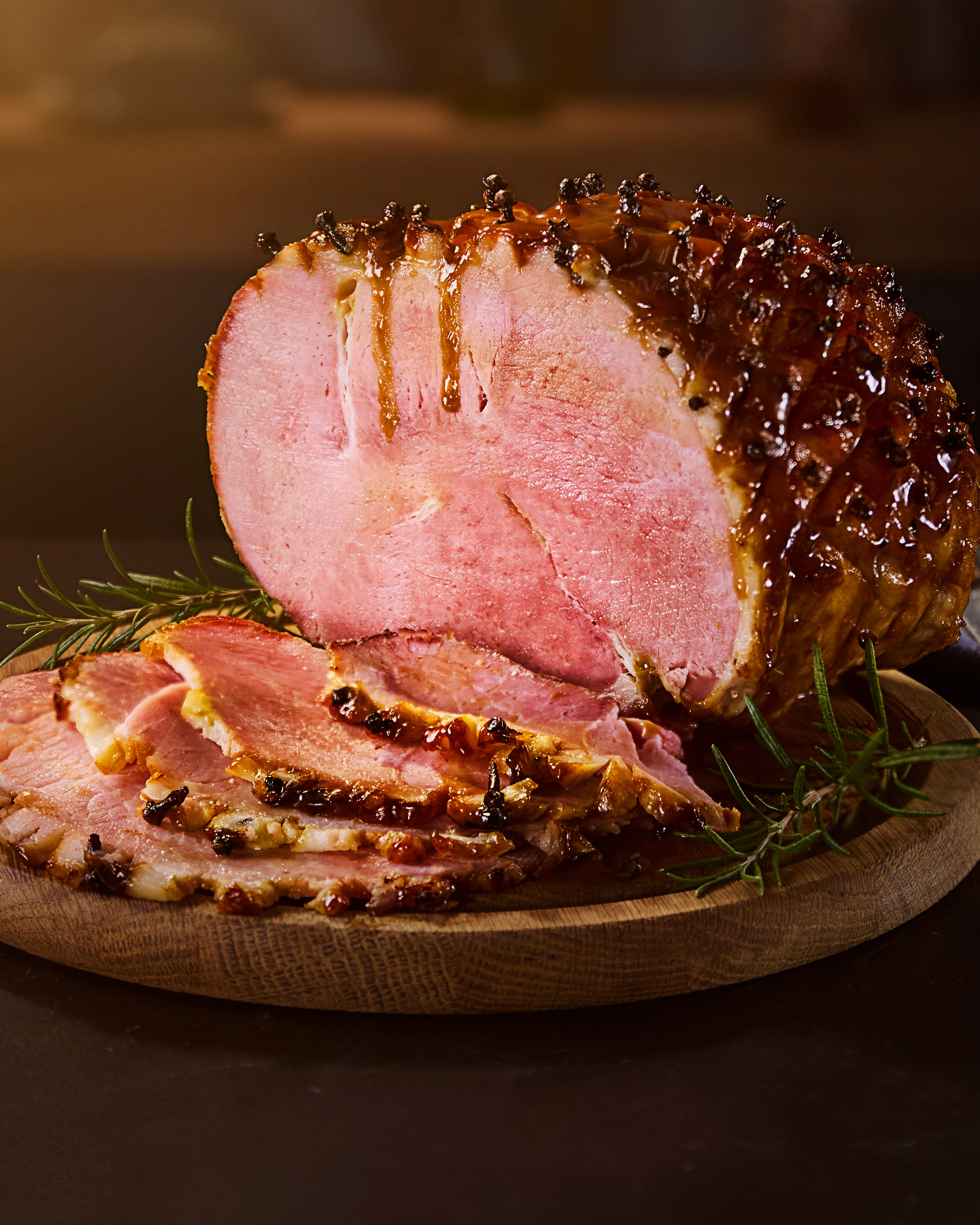 Jamón Asado con Miel y Mostaza