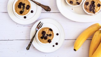 Banaaniproteiinimuffinssit