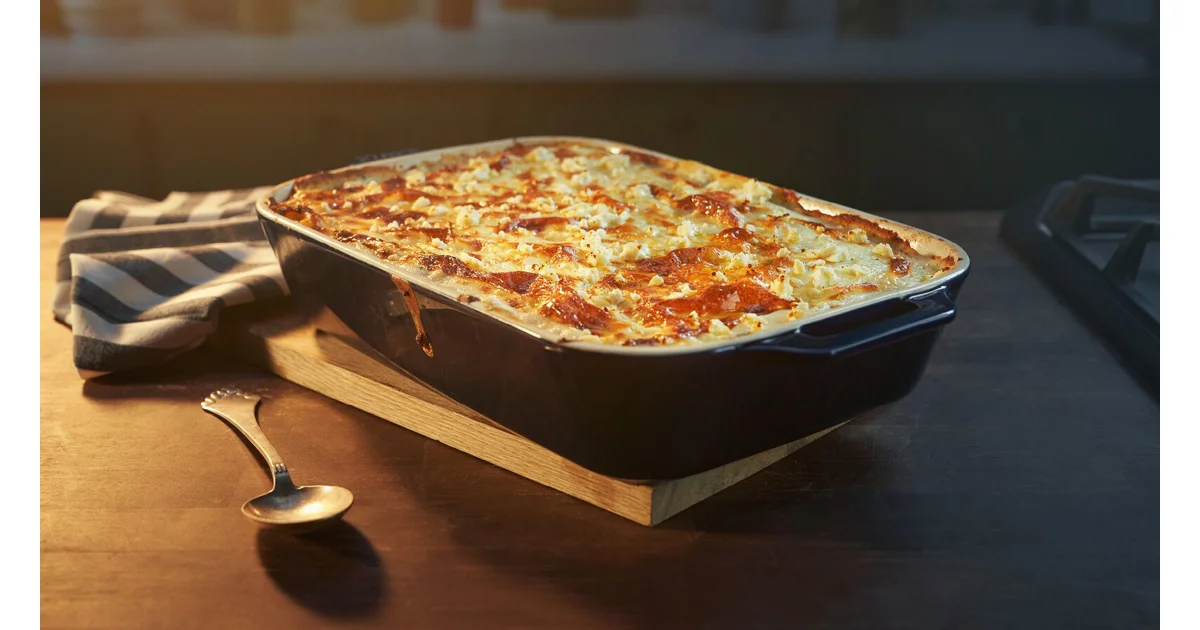 PASTA I FAD MED HAKKET ØKSEKØD