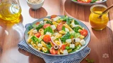 سلطة الباستا المتوسطية مع جبنة الفيتا