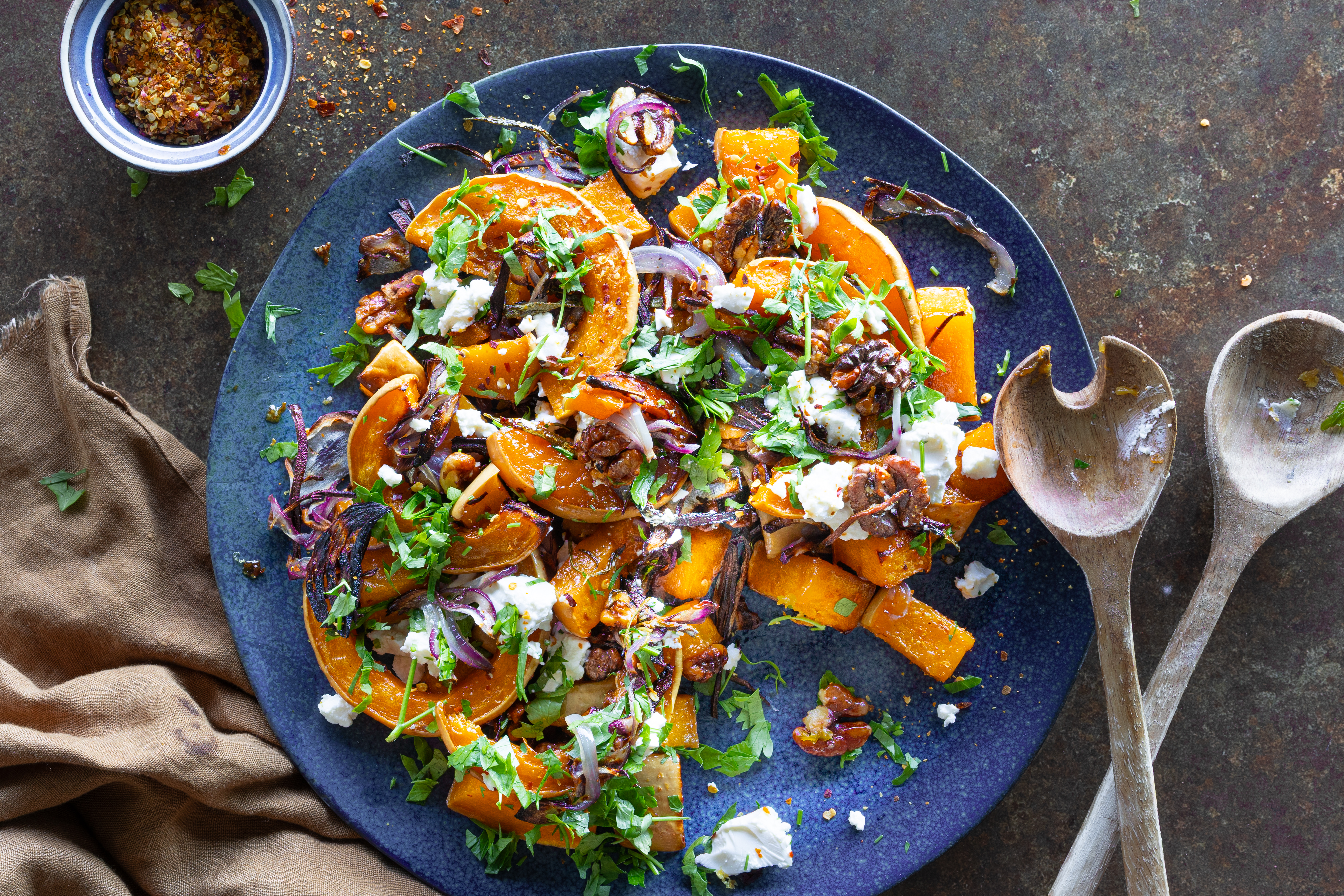 Bagt butternut med hot honey