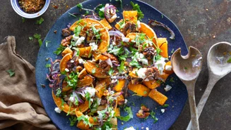 Bagt butternut med hot honey