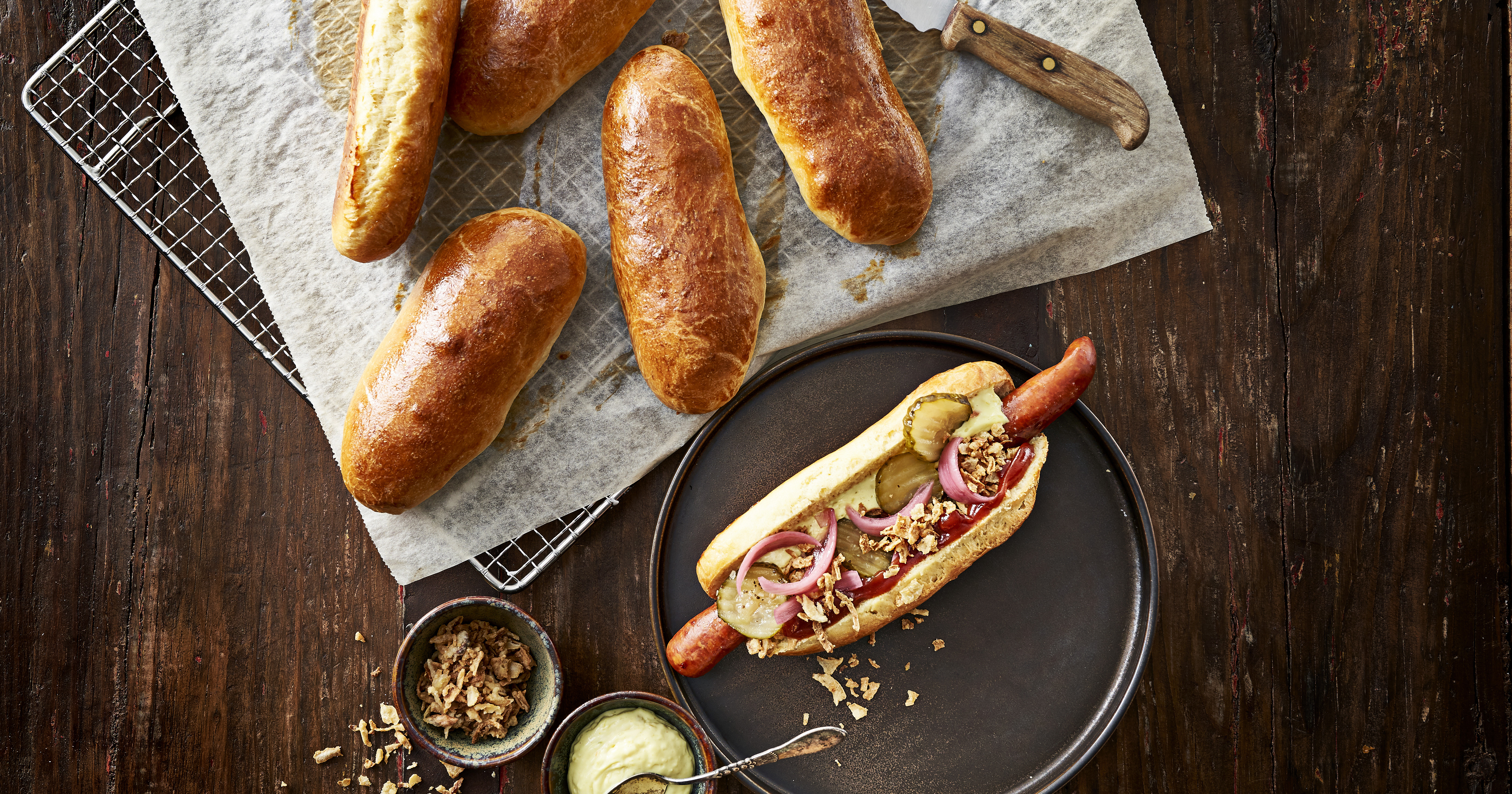 Brioche pølsebrød