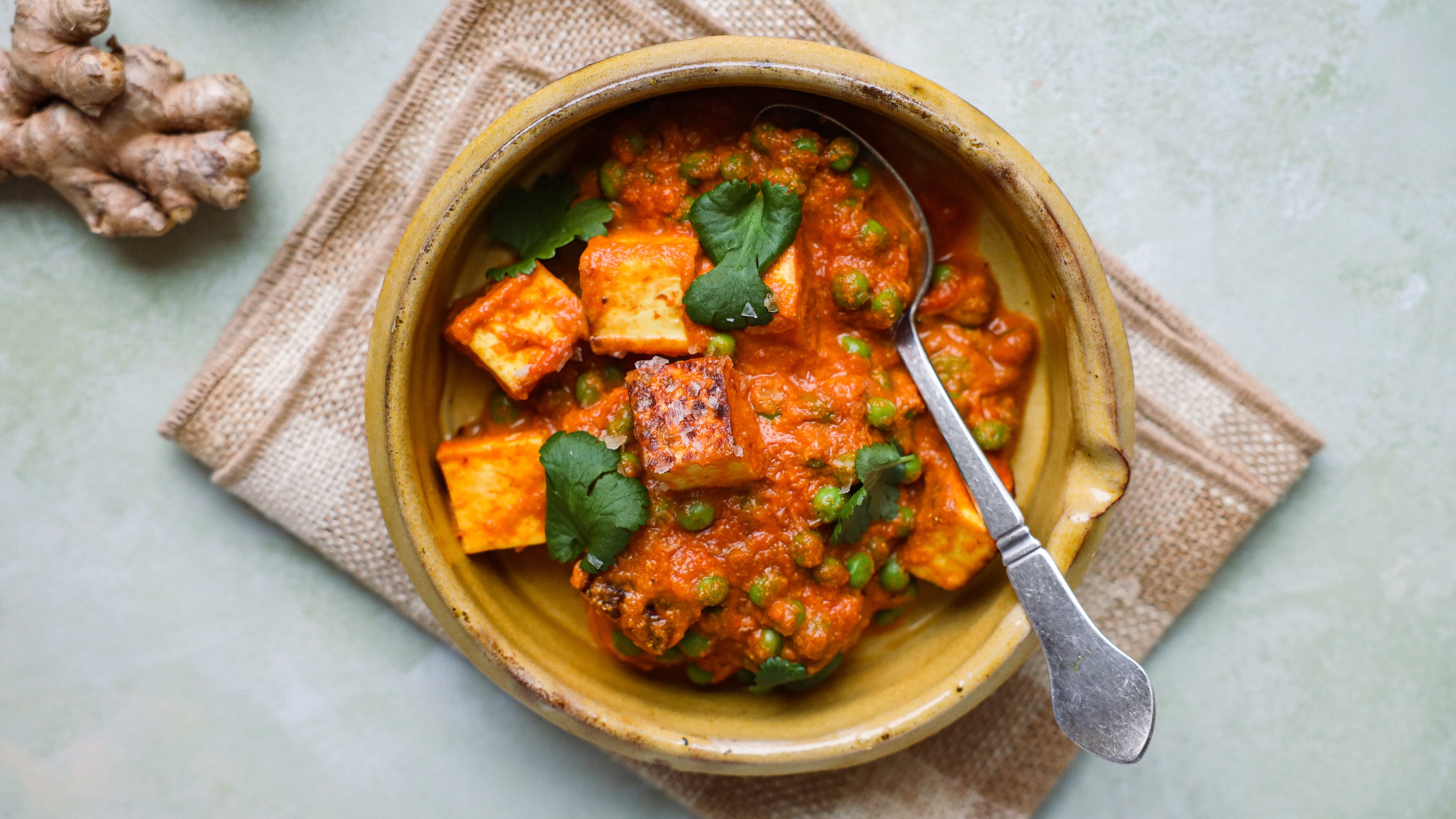 Matar paneer