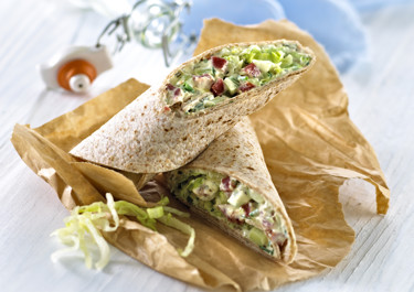 Wraps med røget mørbrad
