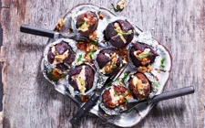 Beetroots with Blue Cheese, Honey and Rosemary