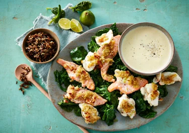 Laks og havtaske med limesauce