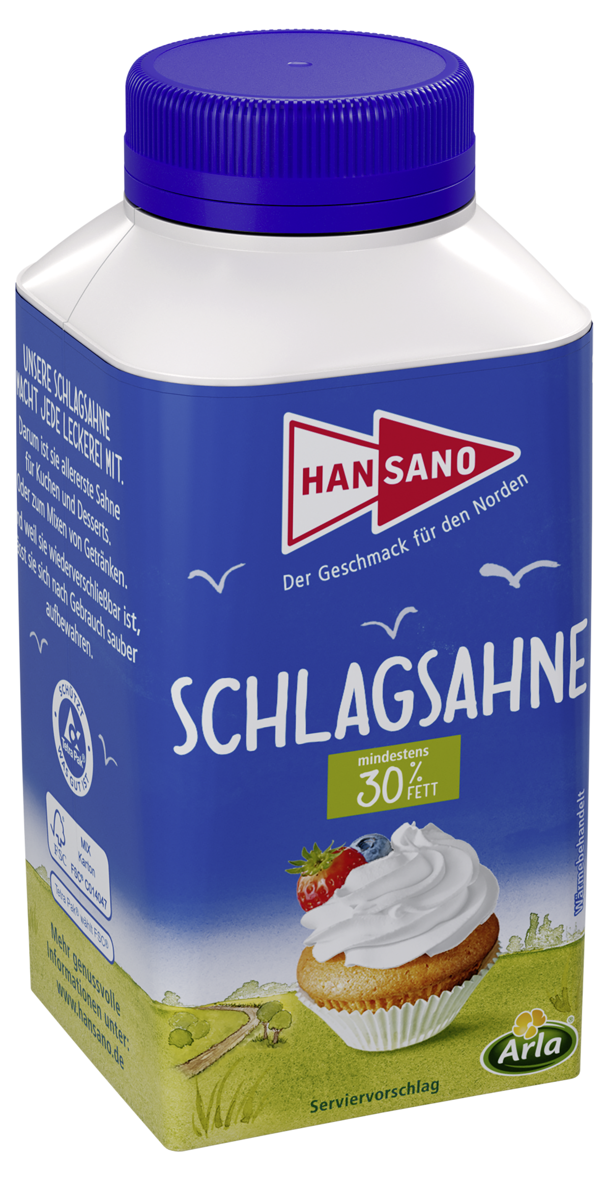 Hansano Frische Schlagsahne 30%