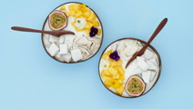 Skyr med kokos, mango og passionsfrugt