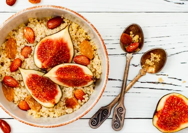 Buckwheat Porridge with Golden Milk and Figs