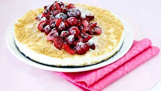 Fryst crème fraiche-tårta