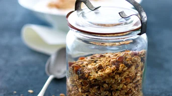 Home made granola with coconut