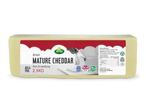 Arla British Mature Cheddar Cheese Block 2.5kg