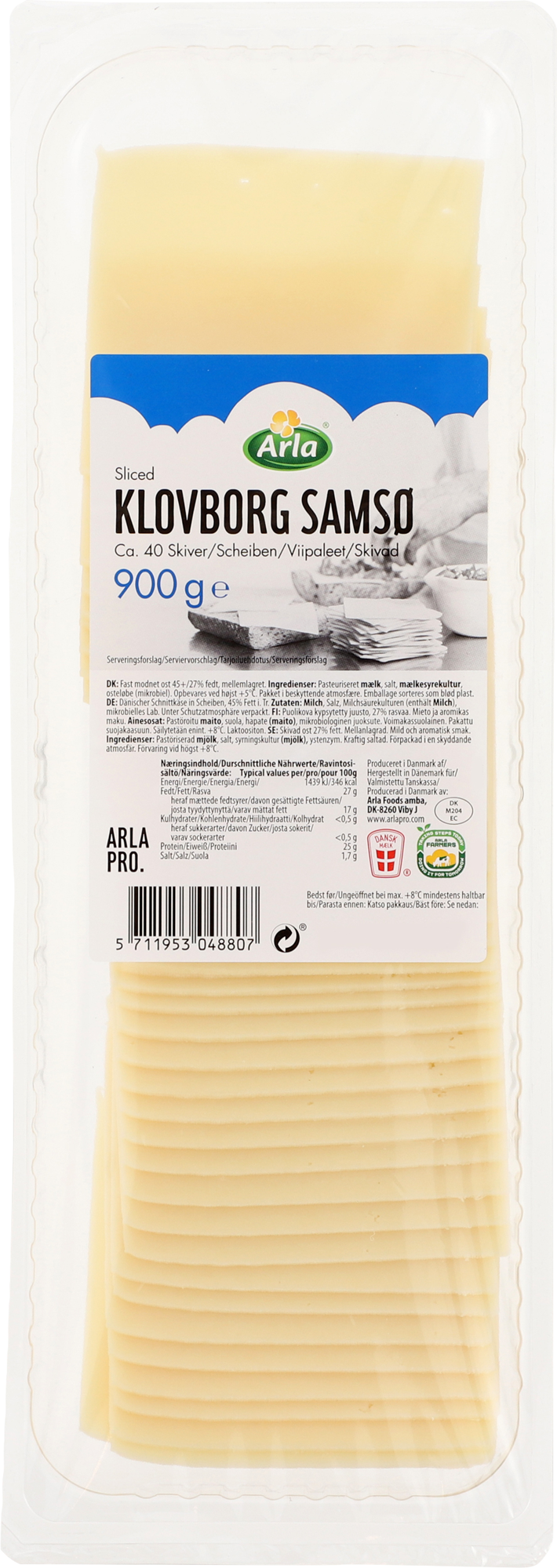 Arla® Pro Samsoe Scheiben 900g